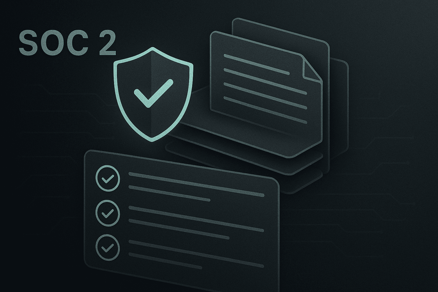 SOC 2 compliance checklist with audit trail requirements highlighted